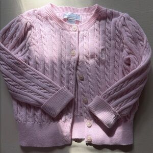 Ralph Lauren Light Pink Cable Knit Sweater